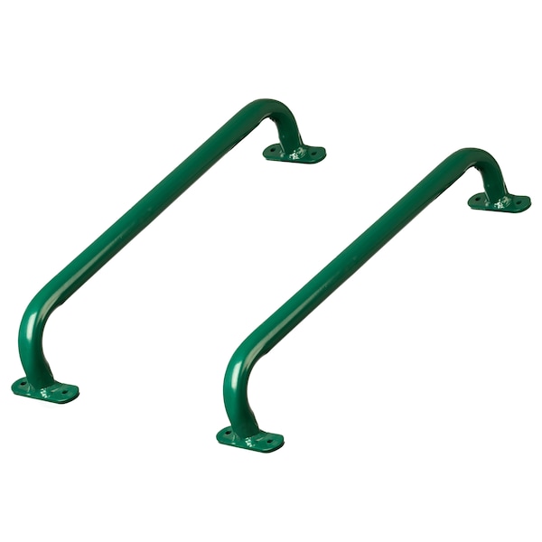 Playberg Green Metal Safety Grab Handles Set, Kids Outdoor Play House Hand Grip Bars QI004567.GN - main